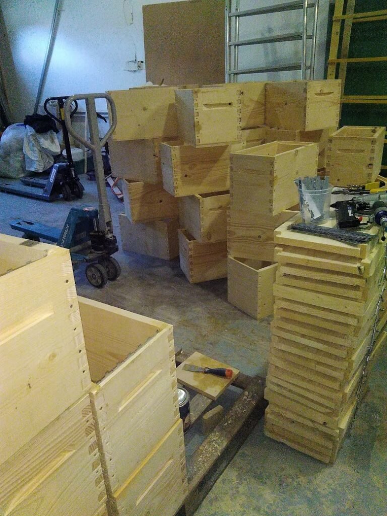 Plan d’une ruche dadant à tenons 10 cadres et dadant simple