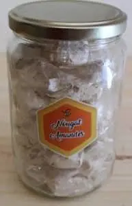Nougat ballotin au miel et amandes 200g