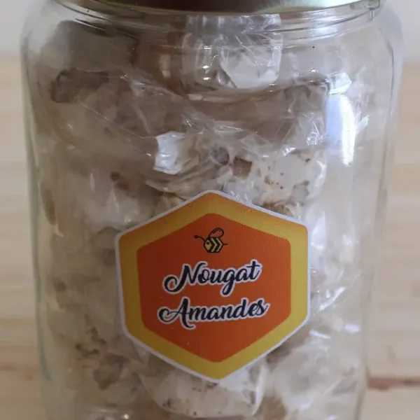 Pots de 200g de nougats en petit ballotin