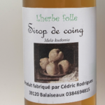 Sirop de coing
