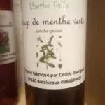 Sirop menthe verte