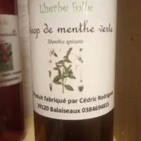 Sirop de menthe Verte