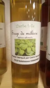 Sirop de mélisse