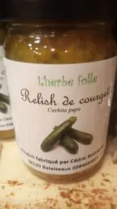 Relish de courgettes