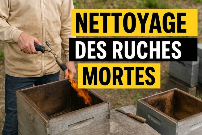 Sortie d’hiver : nettoyage des ruches mortes
