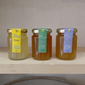 Coffret Trio Miels Acacia – Montagne – Sapin (125 g)